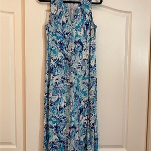Lilly Pulitzer Sleeveless Blue Patterned Dress